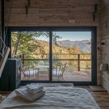 Noche en cabaña Quintanic con desayuno- Experiencia personalizable para dos