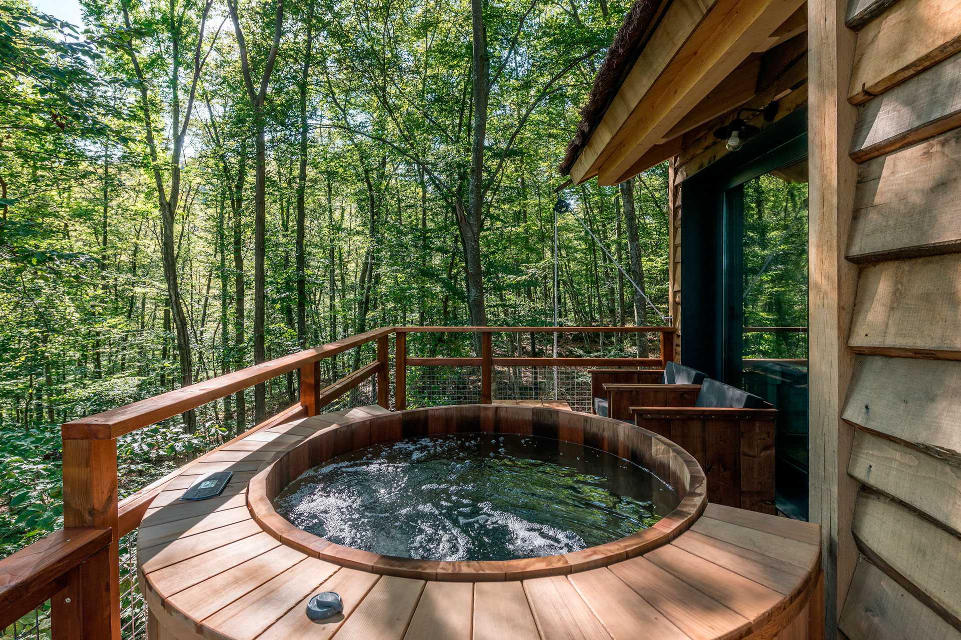 Noche en cabaña en los árboles con jacuzzi y desayuno- Experiencia personalizable para dos